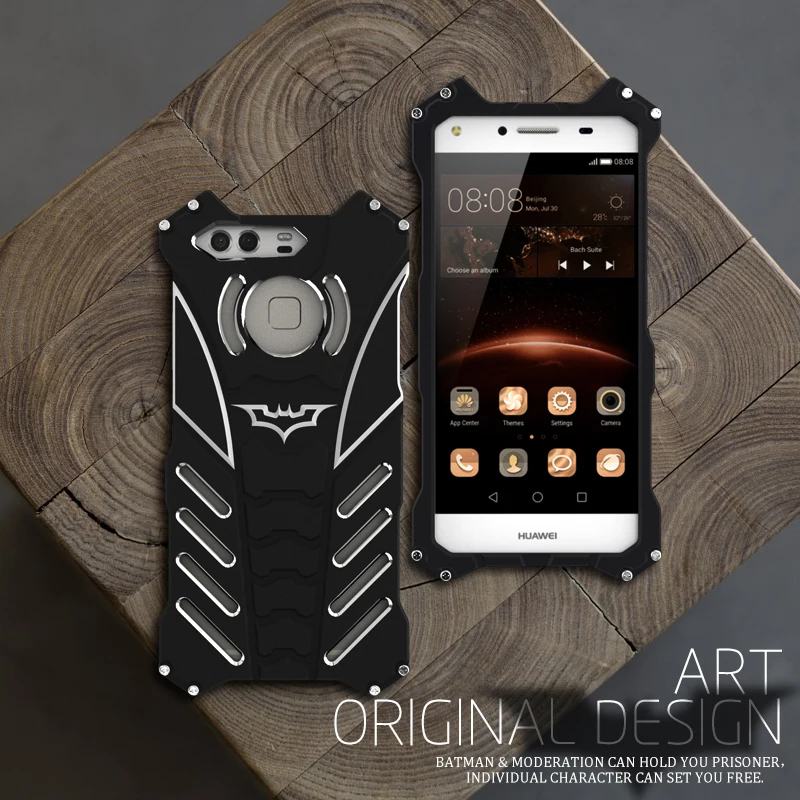 For huawei P9 case Original R-just Armor Heavy Metal Aluminum THOR IRONMAN protect Batman cool 3D phone shell cover for |