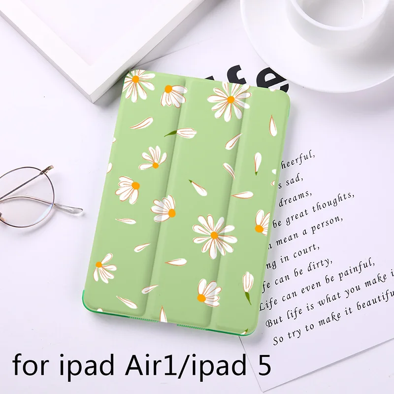 B200064-air1 Милый Магнитный откидной Чехол с маргариткой для Apple iPad 9," Чехол для iPad Air 2 Mini2 из искусственной кожи, складной чехол-книжка с функцией автоматического пробуждения - Цвет: B200064-air1