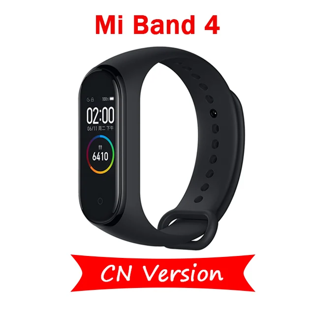 Xiaomi mi Band 4 умный Браслет пульсометр фитнес 135 мАч большой цветной экран Bluetooth 5,0 mi band 4 repalce mi Band 3 - Цвет: Mi Band 4 CN Version