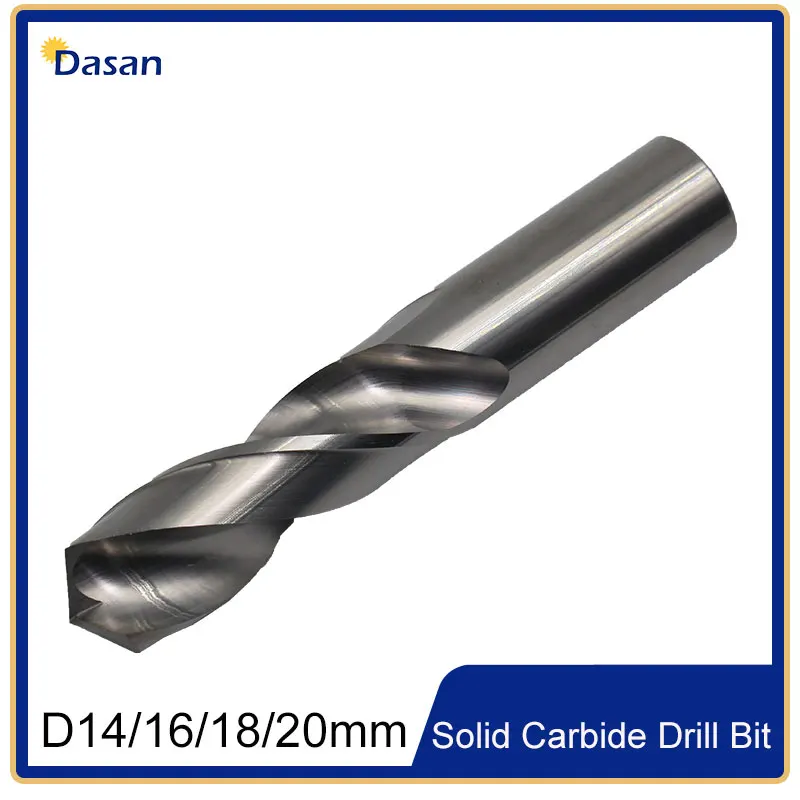 Твердосплавное сверло 1 шт. 14 мм 16 18 20 по металлу для режущего инструмента CNC