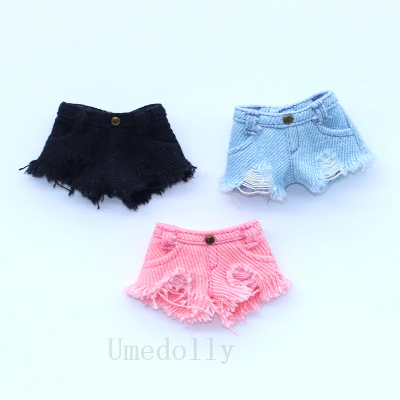 1 шт. милые джинсовые шорты для куклы для Ob11, Holala, Blyth, Middle Blyth, Ixdoll кукла брюки одежда аксессуары
