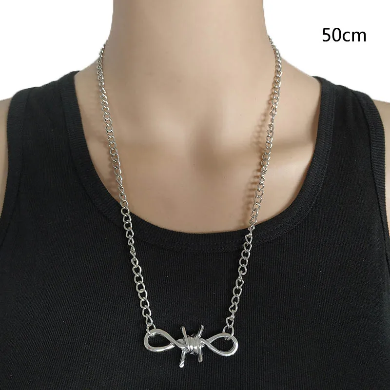 2019 Новинка ручной работы Мужская и женская цепочка унисекс шипы ожерелье