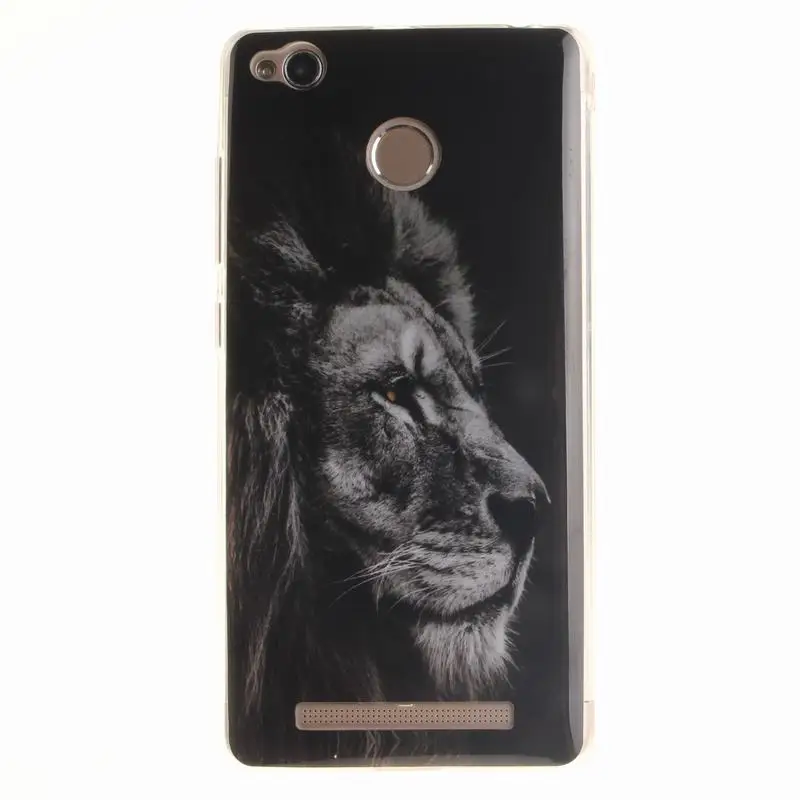 Cute TPU Phone Case For Coque Xiaomi Mi Redmi 3X Cover Funda owl lion tiger |