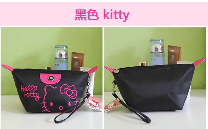 Hello kitty мультфильм Розовая дорожная Косметика сумка-косметичка пенал косметички и кейсы для косметики