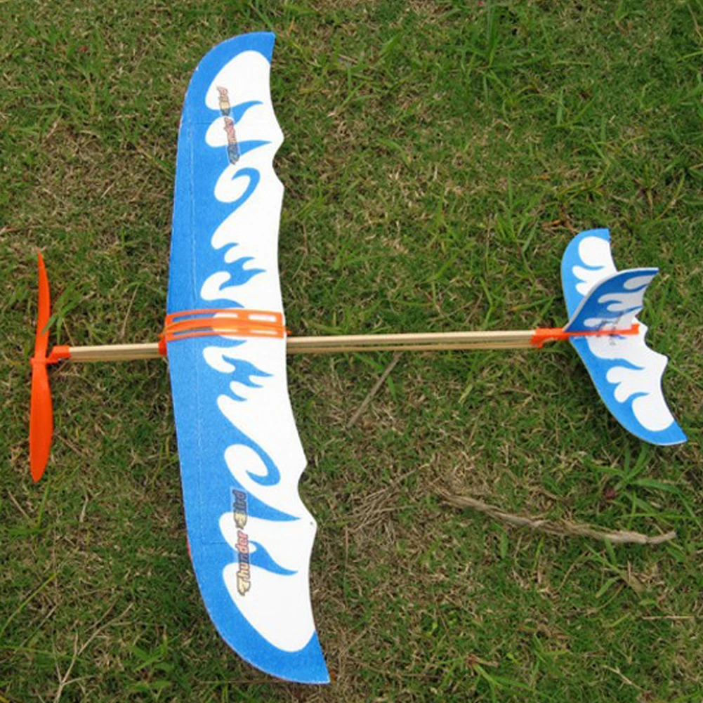 Резинкой Самолет Бумага Jet модель планера самолета для мальчиков Игрушки