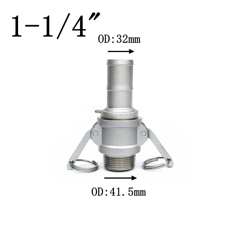 NO4 1/" 3/4" " 1" 1-1/" 1-1/2" шлангов для BSPT наружная резьба 304 Нержавеющая сталь B+ E Тип Camlock Cam замок фитинг насос адаптер - Цвет: NO4