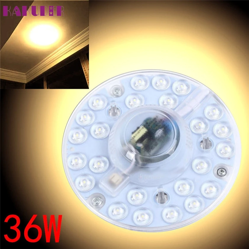 Высокое качество 12/18/24/36 Вт круглые 5050SMD светодиодные потолочные панели лампы
