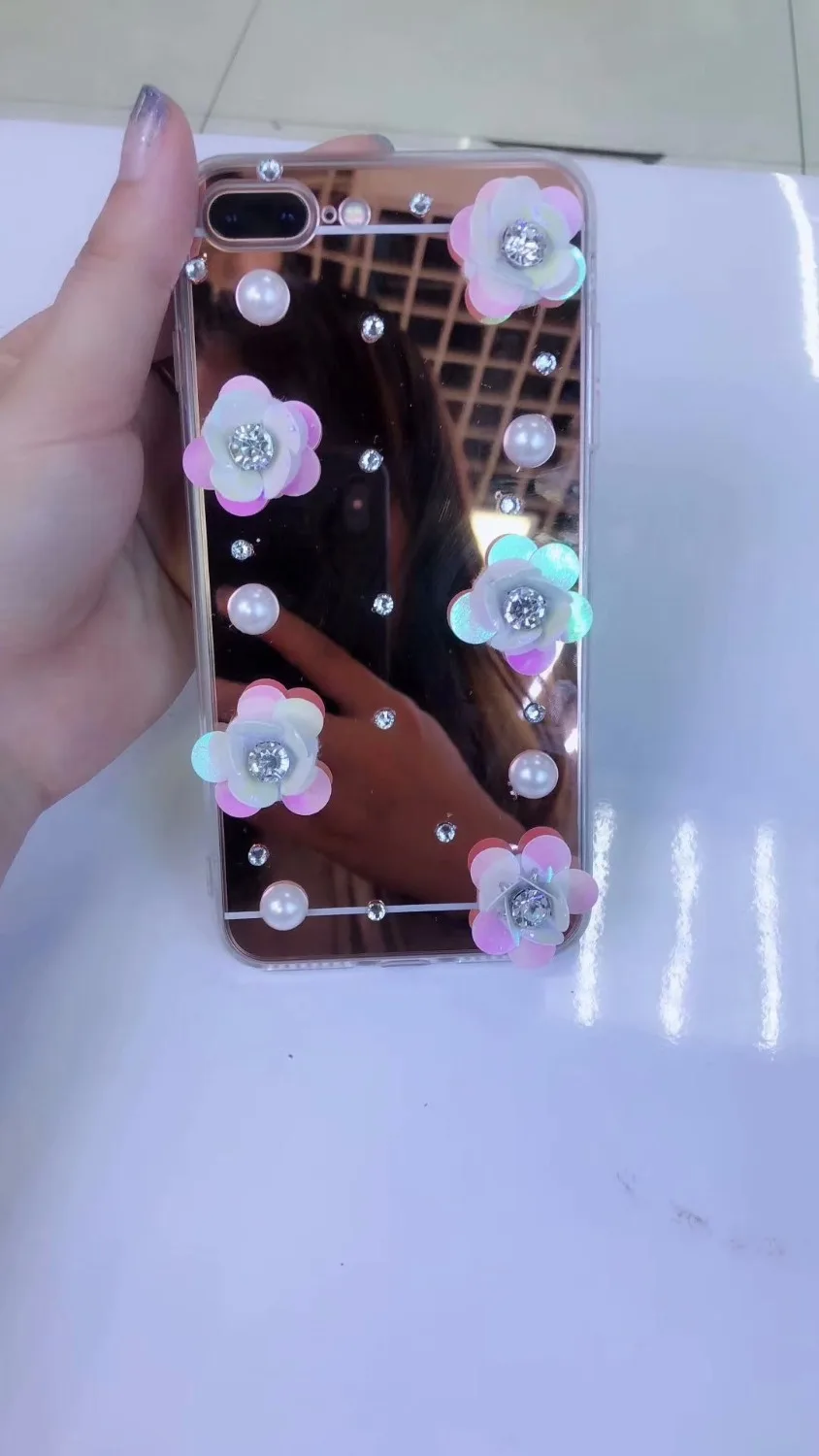 XINGDUO для iphone x 8 7 7Plus роскошный блестящий простой индивидуальный Кристальный