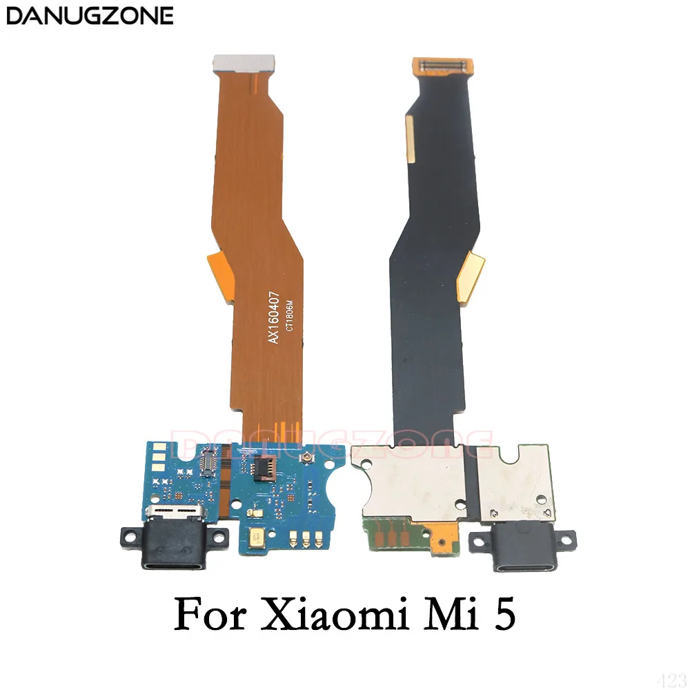 For Xiaomi Mi 5 Зарядка через usb разъем зарядки док-станция для Порты и разъёмы шлейф С микрофоном для Xiaomi mi 5 5S Plus mi 5 5S плюс - Цвет: For Xiaomi Mi 5