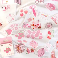 50 pcslot cute summer drinks milk kawaii boxed stickers planner scrapbooking stationery japanese diary stickers