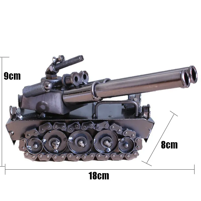 Винтажная Статуэтка для танка Второй мировой войны ретро железное искусство