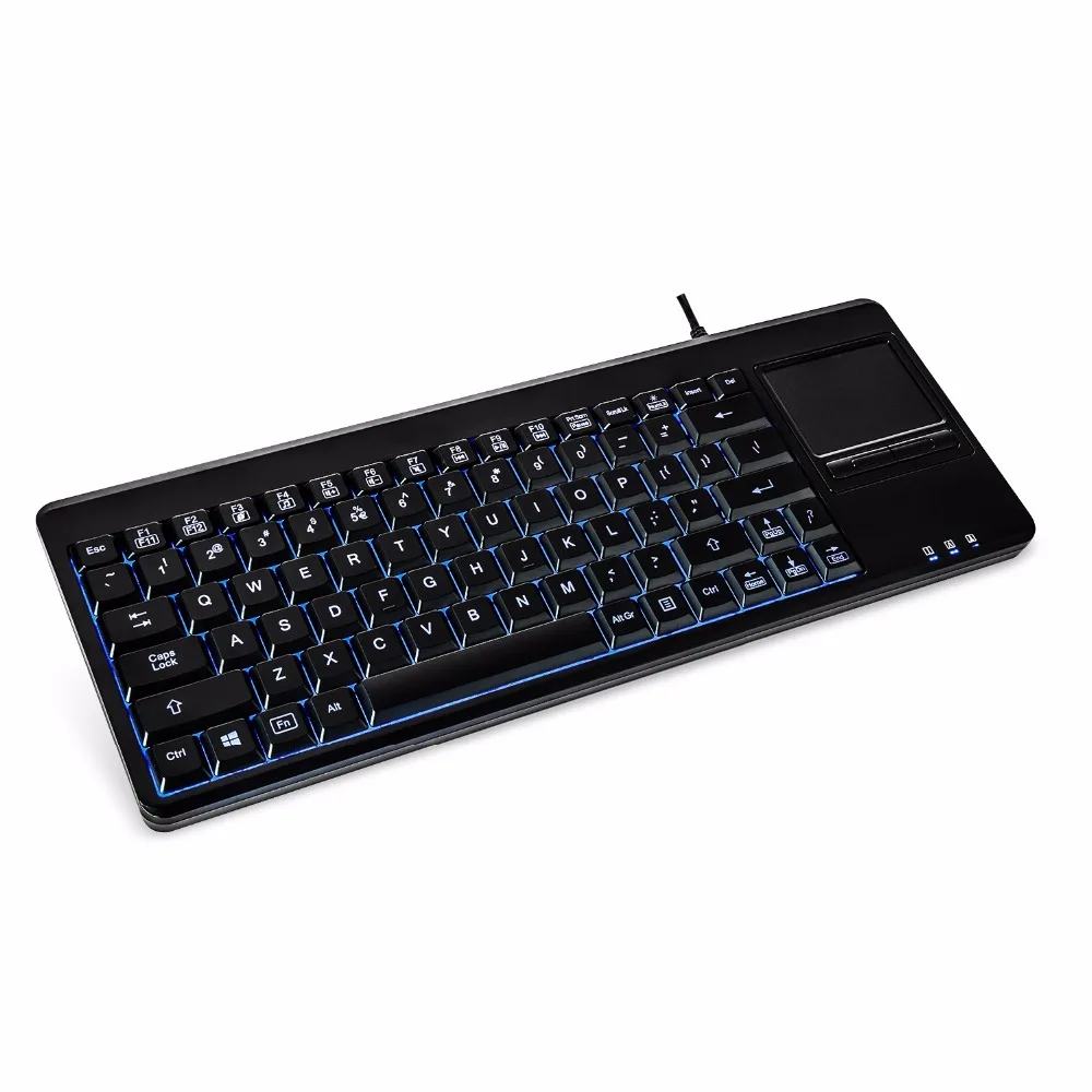 Perixx PERIBOARD 315 USB Проводная мультимедийная сенсорная клавиатура с подсветкой и