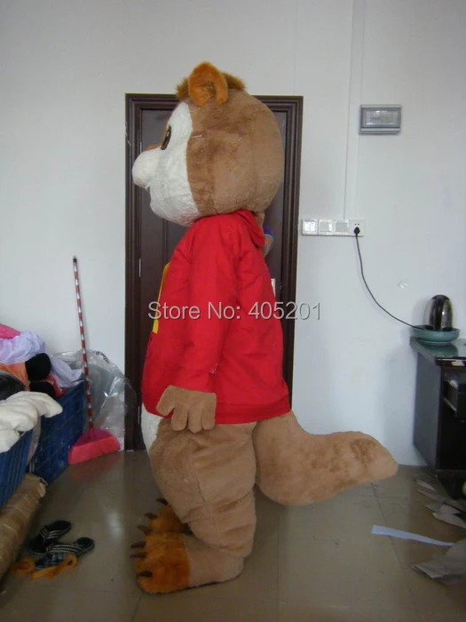 Качество костюма Элвин талисмана Бурундук маскарадный костюм прогулки