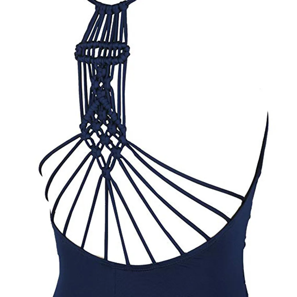 Женский купальный костюм купальник бикини плетеная косичка с рюшами бретельками