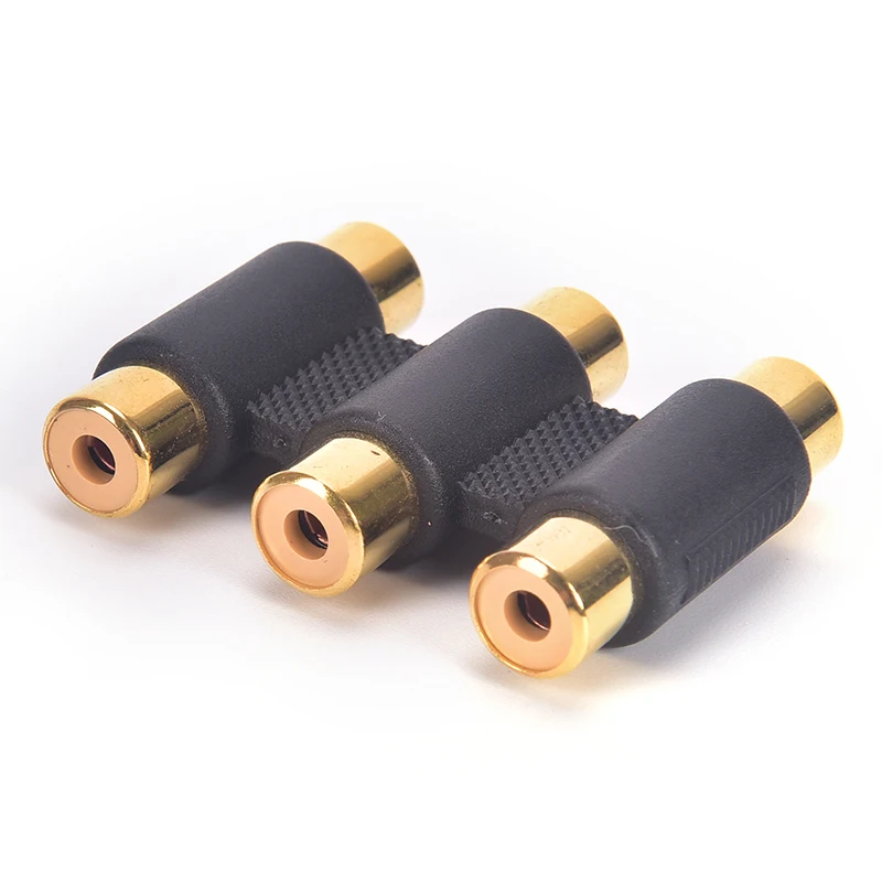 1 шт. 3 Rca Phono к гнездовой разъем/муфта гнездо Соединительный удлинитель адаптер x RCA