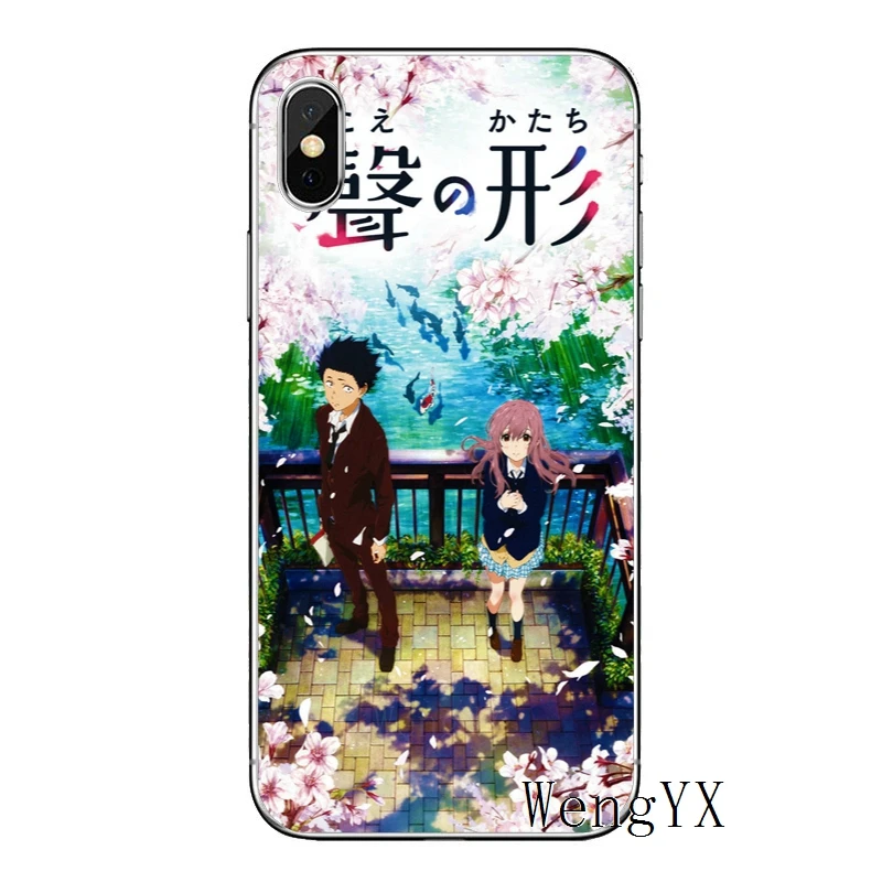 Аниме Silent Voice для iPhone X XR XS Max 8 7 plus 6s 6 plus SE 5S 5c 5 4S 4 iPod Touch чехол мягкий телефонные чехлы
