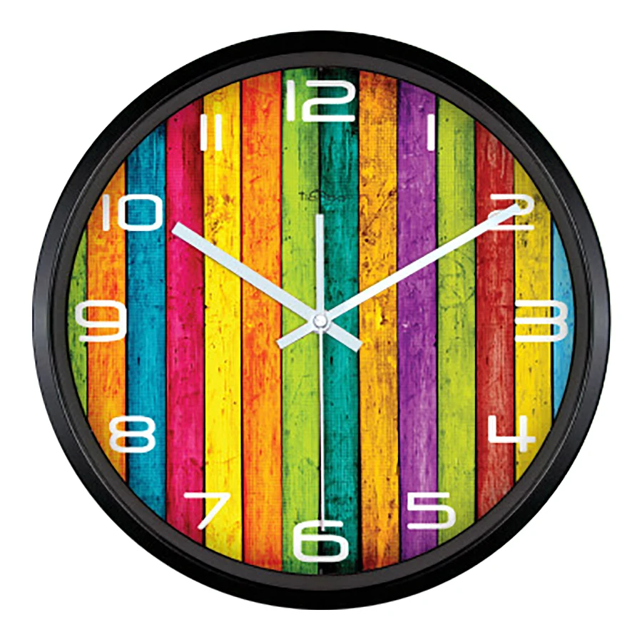 Настенные часы Art Mute Simple Colorfu цветные креативные большие цифровые современный