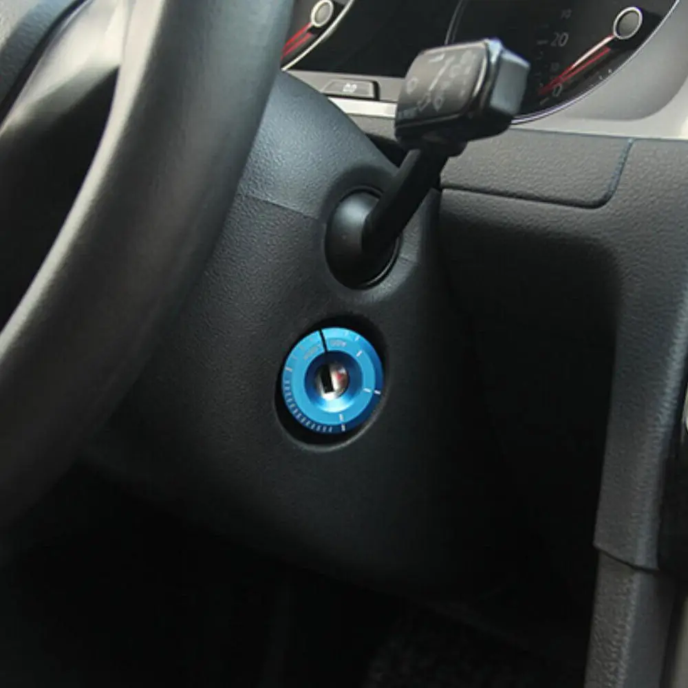 Стайлинг автомобиля запуск двигателя ЗАЖИГАНИЯ ВЫКЛЮЧАТЕЛЬ ключа замка крышка