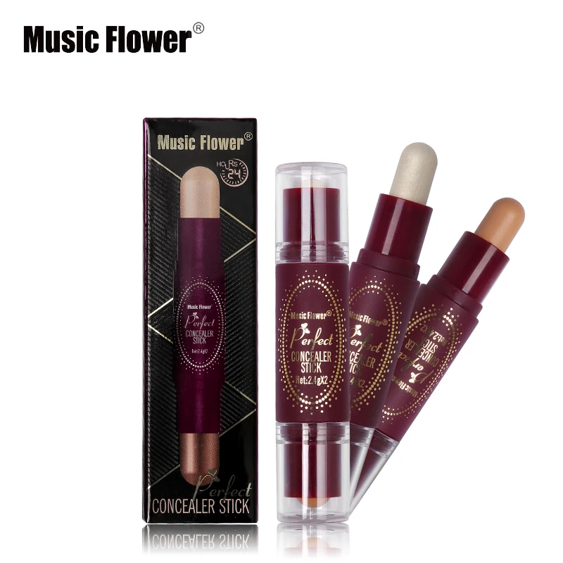 Бренд макияж двухсторонняя корректор Corrector Stick контур лица бронзирующий Корректор ручка шелковистая текстура покрытия 24 часа продолжительностью