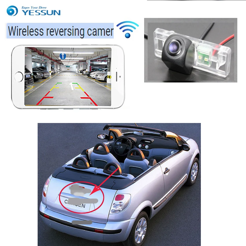 YESSUN для Citroen C2 C3 C4 C5 C6 C8 ZX DS5 DS 5 камера ночного видения парковочная помощь номерной