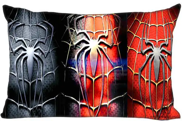 Rectangle Pillowcase Пользовательские Бэтмен и Человек-паук логотип молния на прямоугольную наволочку 35x45,40x60 см(с одной стороны печати) 180516-09 - Цвет: Rectangle Pillowcase