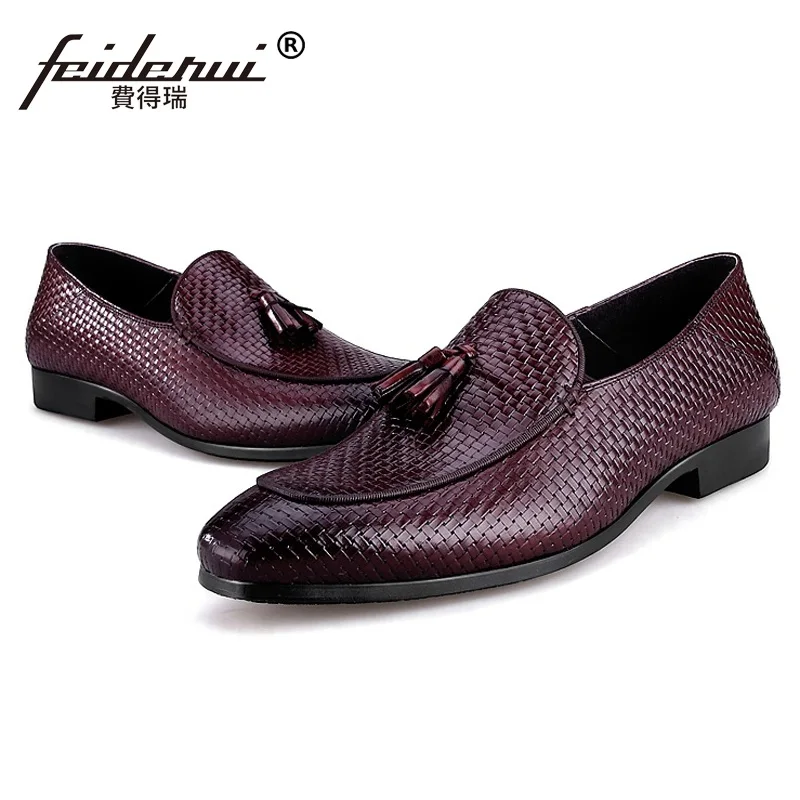 Британский стиль круглый носок дышащая мужская повседневная обувь из