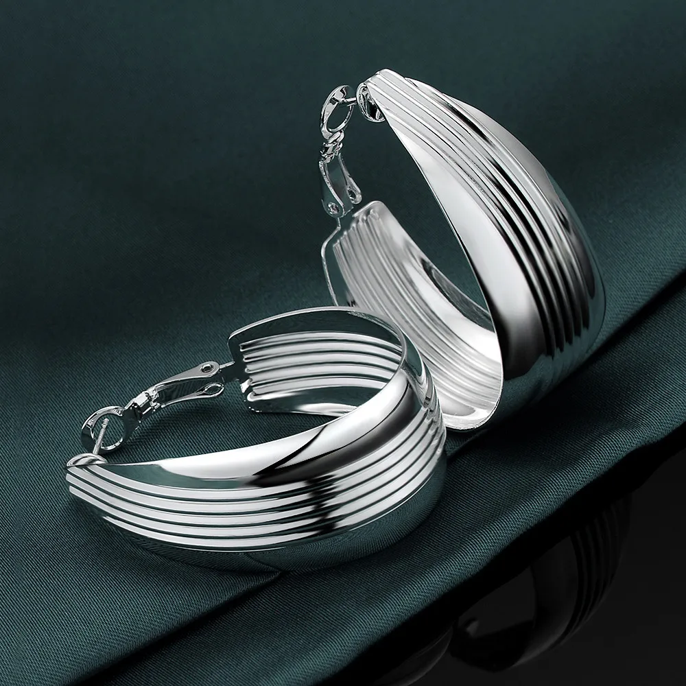 bling elegant high quality free shipping Silver Earrings for women fashion jewelry earrings /RYTBXUJO RUSPTQZR | Украшения и