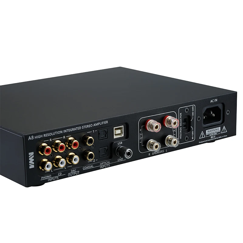 2018 SMSL A8 125 Вт * 2 USB HIFI аудио цифровой усилитель мощности/DAC/усилитель для наушников