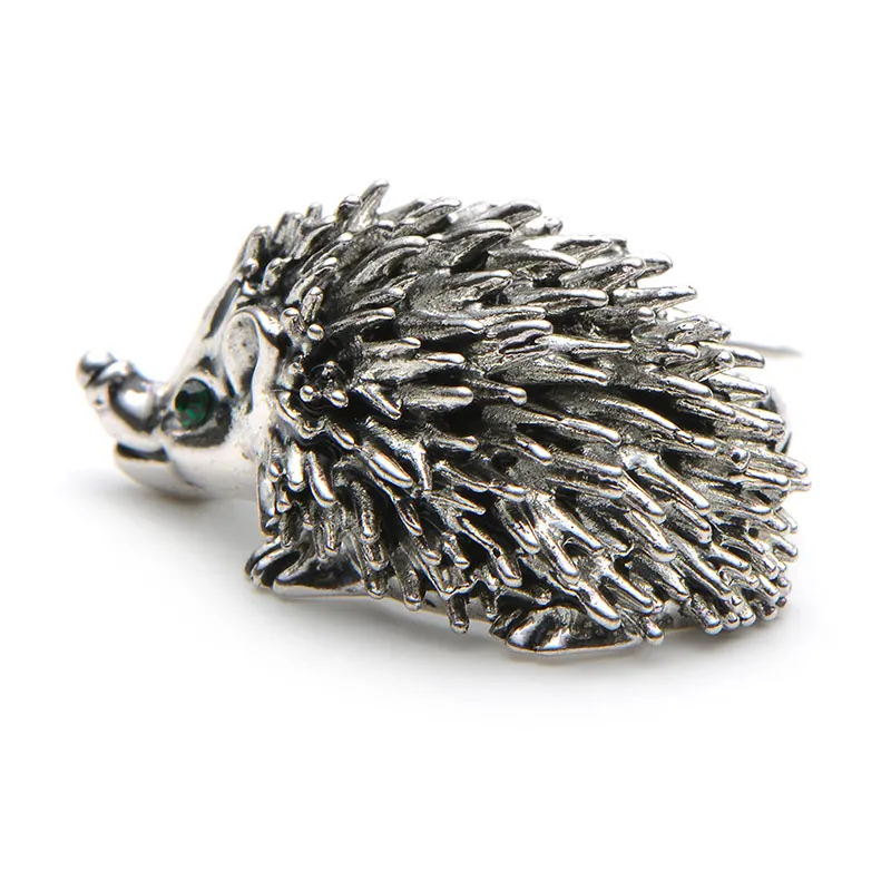 

Cute Silver Color Hedgehog Brooches Kawaii Alloy Hedgehog Animal Suits Sweater Dress Hat Brooch Pins Scarf Buckle