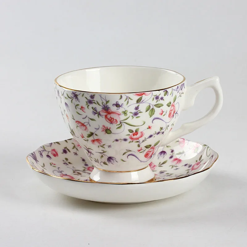 Cffee чашка GLEAD British Bone китайская чаша с золотистой окантовкой чайная из фарфора
