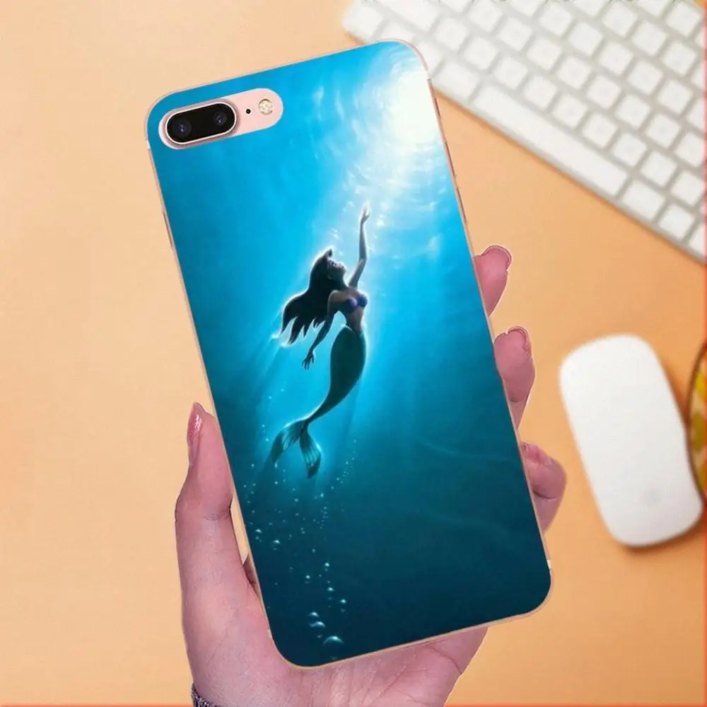 Мягкие кожаные чехлы для Huawei Mate 7 8 9 10 20 P8 P9 P10 P20 P30 Lite Plus Pro 2017 маленькая Русалка