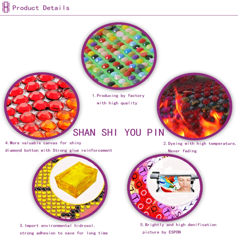 Full Round drill 5D DIY Diamond embroidery Landscape Bear Painting Cross Stitch Rhinestone Mosaic Handcraft decoration |