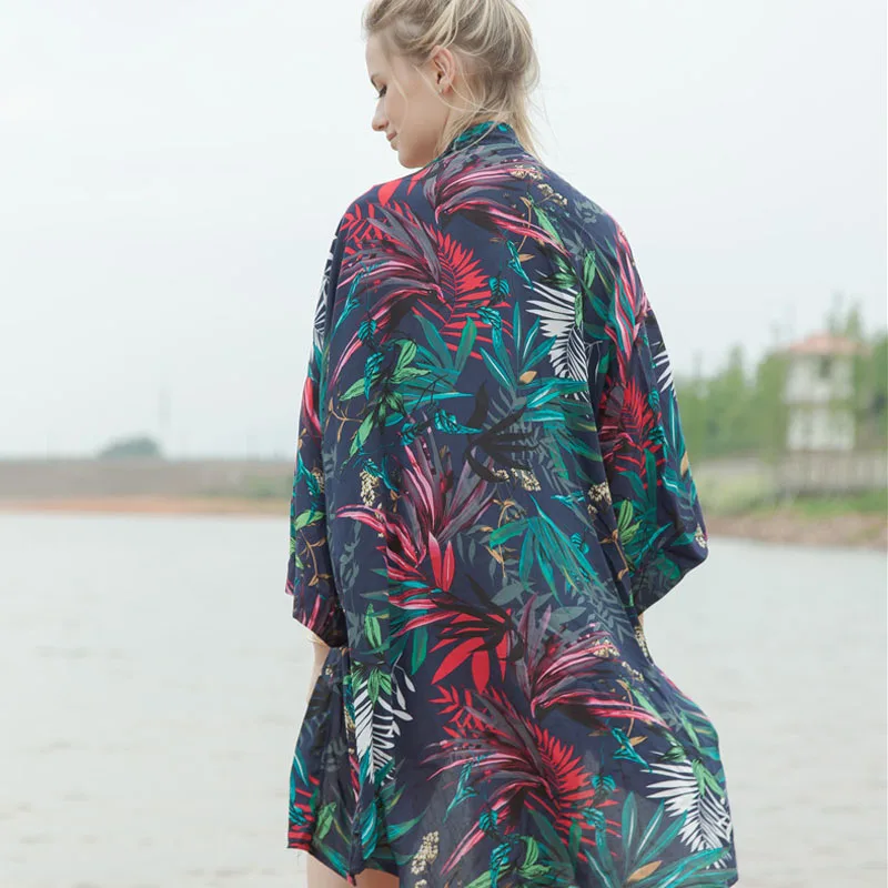 Кардиган Kimonos кардиган для прогулок на открытом воздухе модная блузка женские