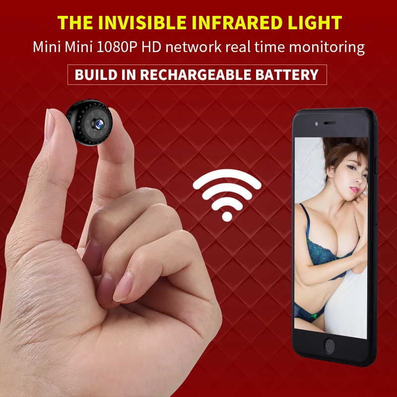 Камера для записи видео с дистанционным управлением очень маленькая Скрытая