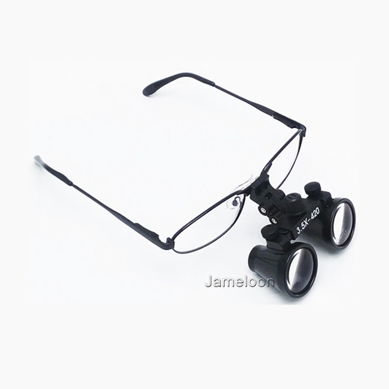 Медицинская стоматологическая лупа с увеличением 3 5x металлическая оправа