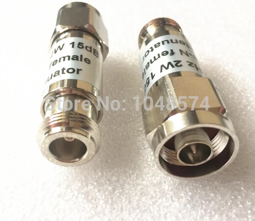 Бесплатная доставка коаксиальный аттенюатор стандарта N штырь гнездо 2 Вт 15