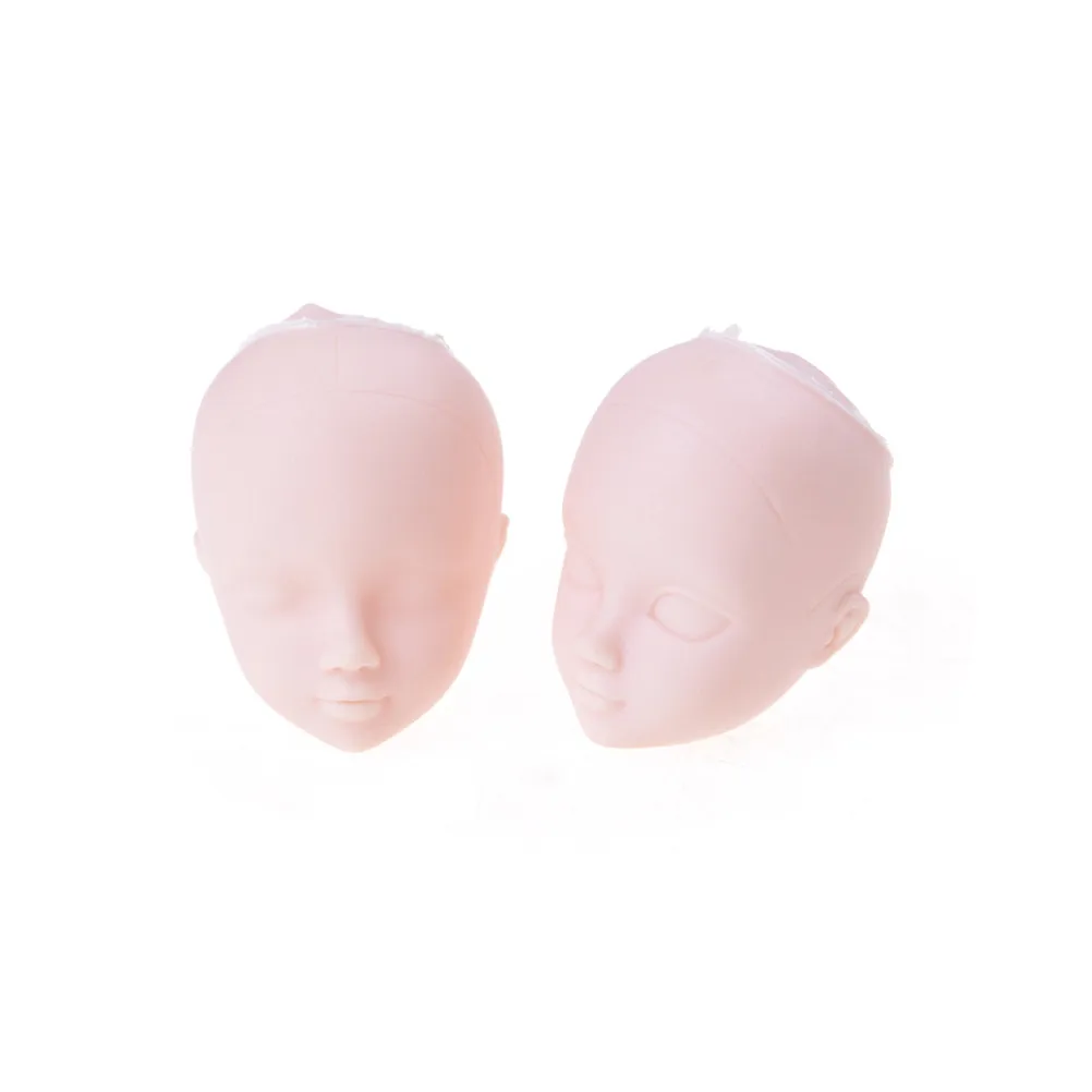 2 шт./лот мягкие пластиковые насадки для макияжа кукольные головки куклы 1/6