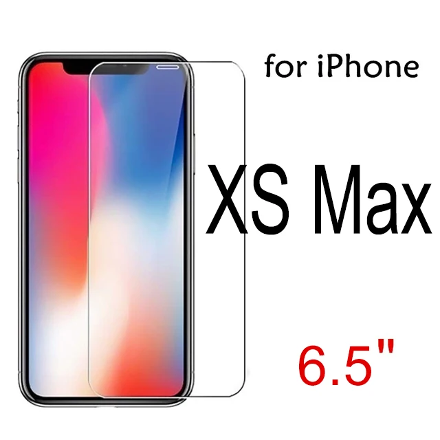 2 шт. 2.5D Закаленное стекло для iphone X 8 5 5S 5c SE 6 6s 7 plus XR XS MAX plus защита экрана Защитная пленка чехол - Цвет: for iPhone XS MAX