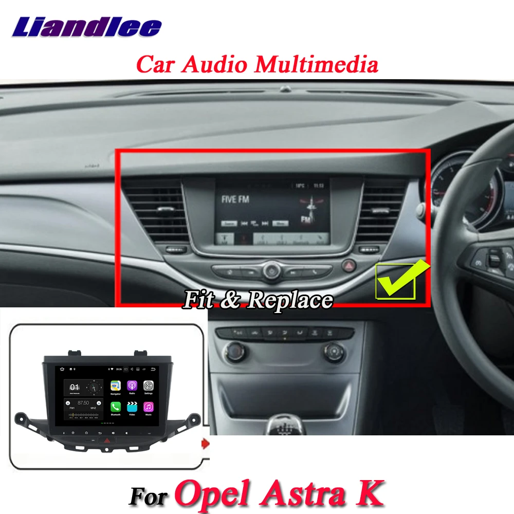 Liandlee автомобиля Android системы для Opel Astra K~ радио AUX Зеркало Ссылка gps Navi навигации HD стерео Мультимедиа без CD DVD