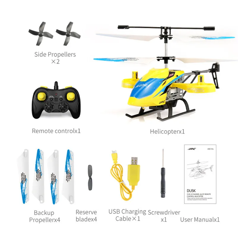 JJRC JX02 2 4G 4CH удержание высоты один ключ взлета мини RC вертолет RTF Игрушки для