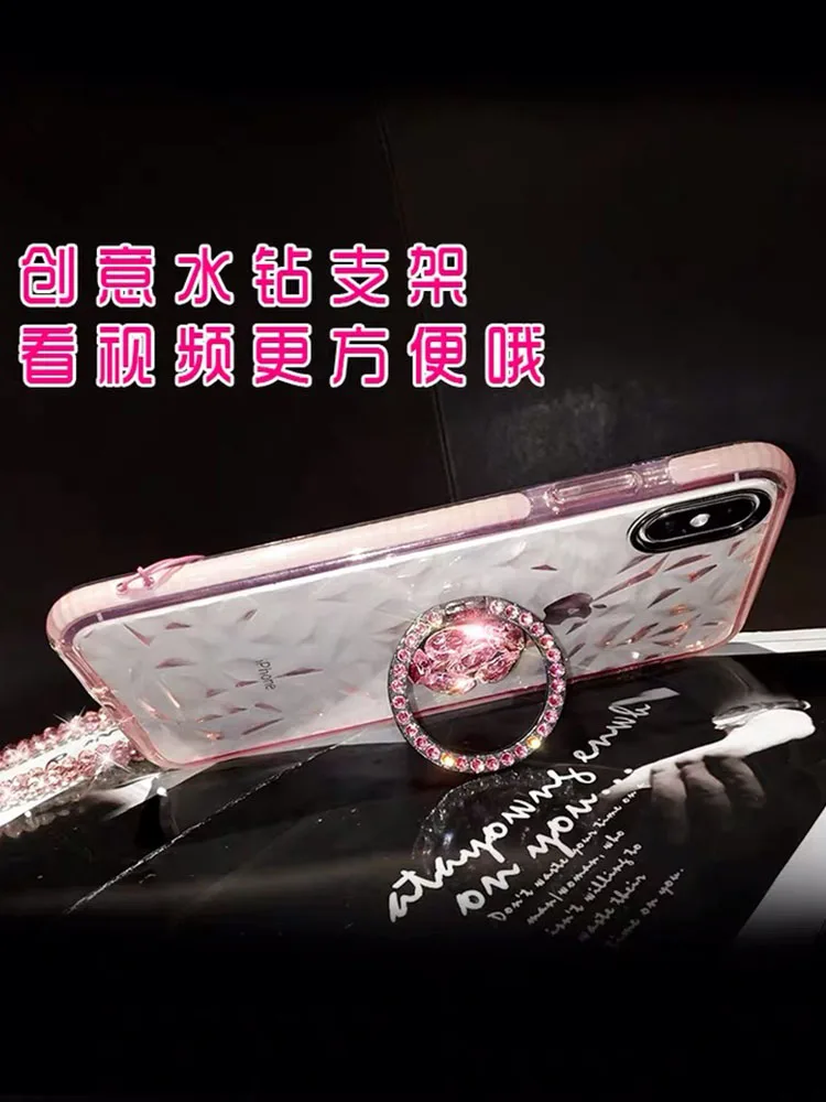 Роскошный держатель с кристаллами для iphone S 6 7 8 plus X XR MAX samsung galaxy S8 9 10plus Note8 capa |