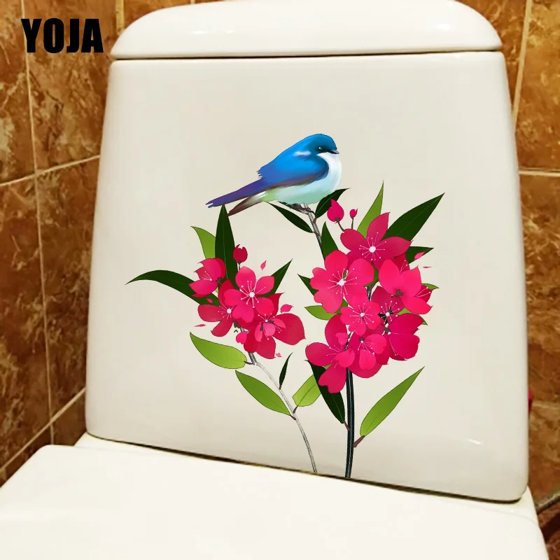 YOJA 20 1*21 6 см Цветочная синяя птица украшение для гостиной Классическая наклейка