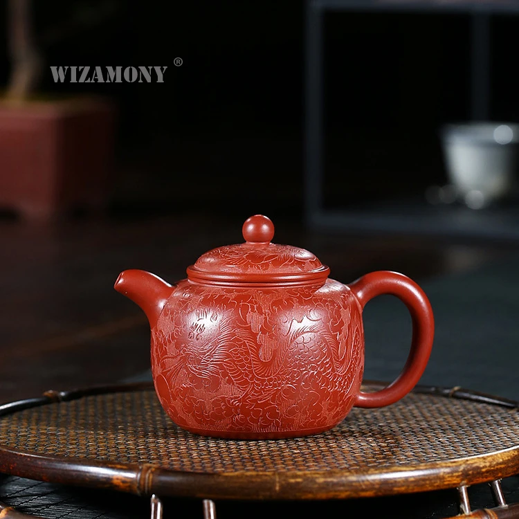 Чайный набор из фиолетовой глины ручной работы WIZAMONY чайный керамики Zisha Arts xishi