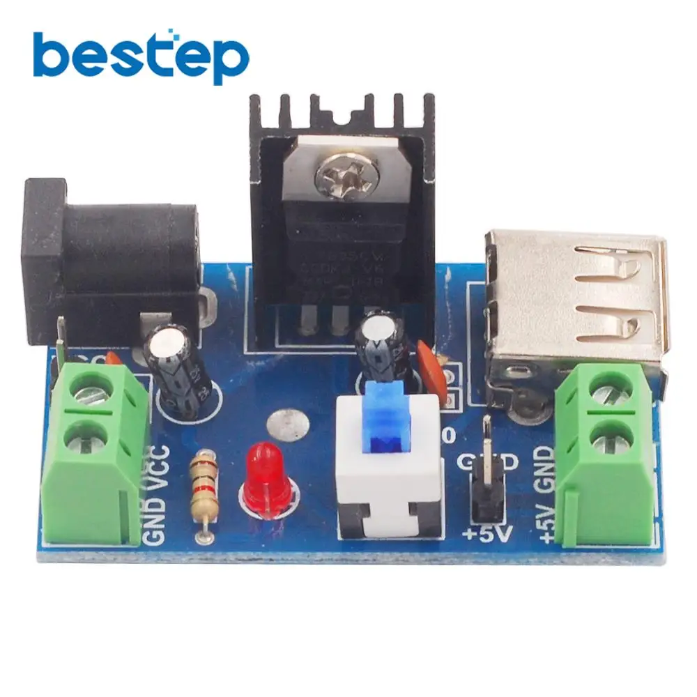 DC 7 15V 9V 12V to 5V12V24V 2A L7805 L7812 L7824 понижающий преобразователь модуль питания|buck converter|12v