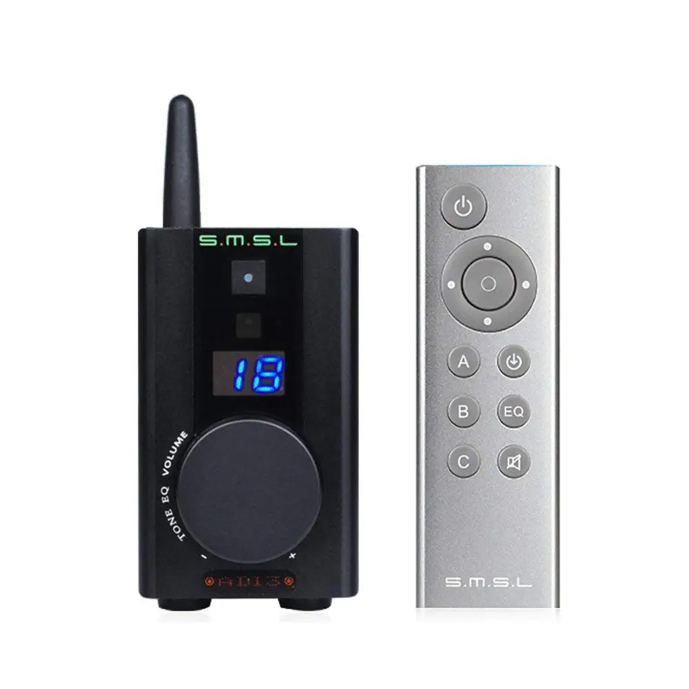 Цифровой усилитель мощности SMSL AD13 Bluetooth Hi Fi 50 Вт * 2 USB декодер 4 0 с дистанционным