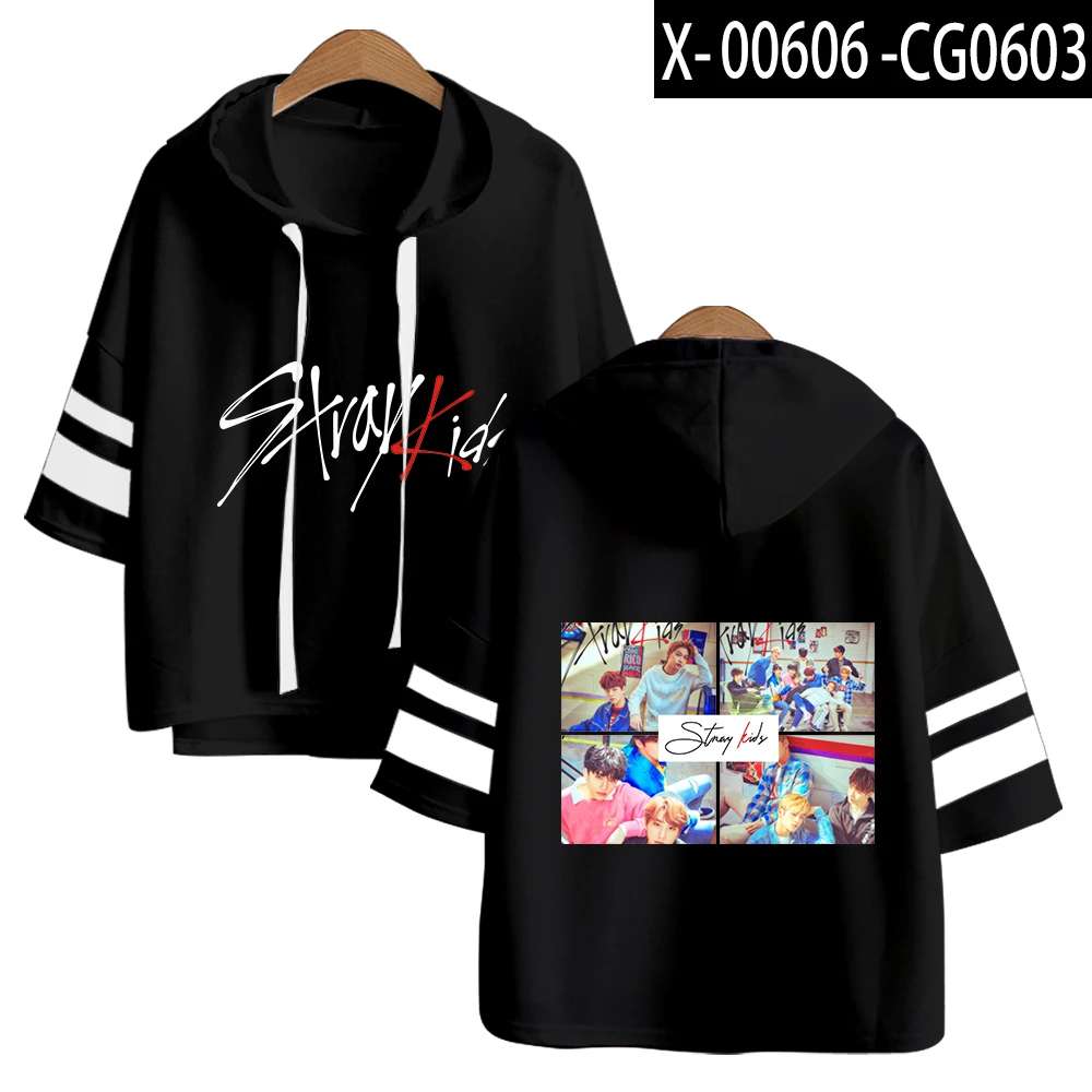 M Stary kids kpop толстовки ривердейл короткий рукав Харадзюку модные толстовки для женщин крутая весенне-летняя одежда с пентагоном в стиле хип-хоп - Цвет: M