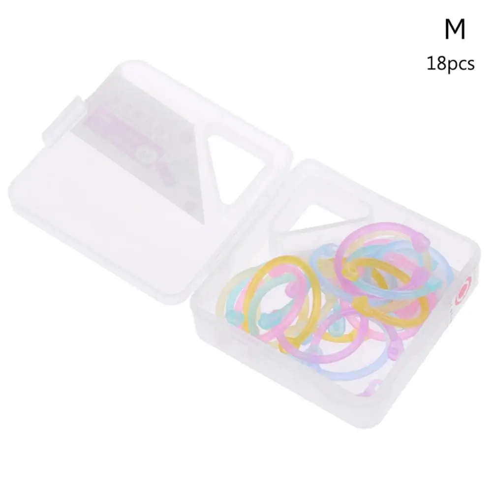 M size -18 Pcs Креативные Пластиковые Многофункциональные кружки, альбом для самостоятельной сборки, книжный Биндер, обруч, Ring-U1JA - Цвет: M size -18 Pcs