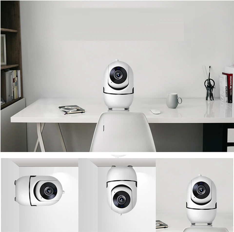 1080P Full HD Беспроводная Смарт PTZ ip-камера с wifi облачной записью автоматическое отслеживание для движущихся объектов бесплатное приложение сигнализация