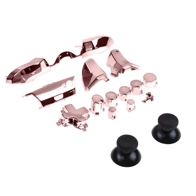 1 set Full Button Sets Mod Replace Dpad ABXY Trigger Thumbstick Parts for Microsoft Xbox One Controller Chrome Solid | Электроника