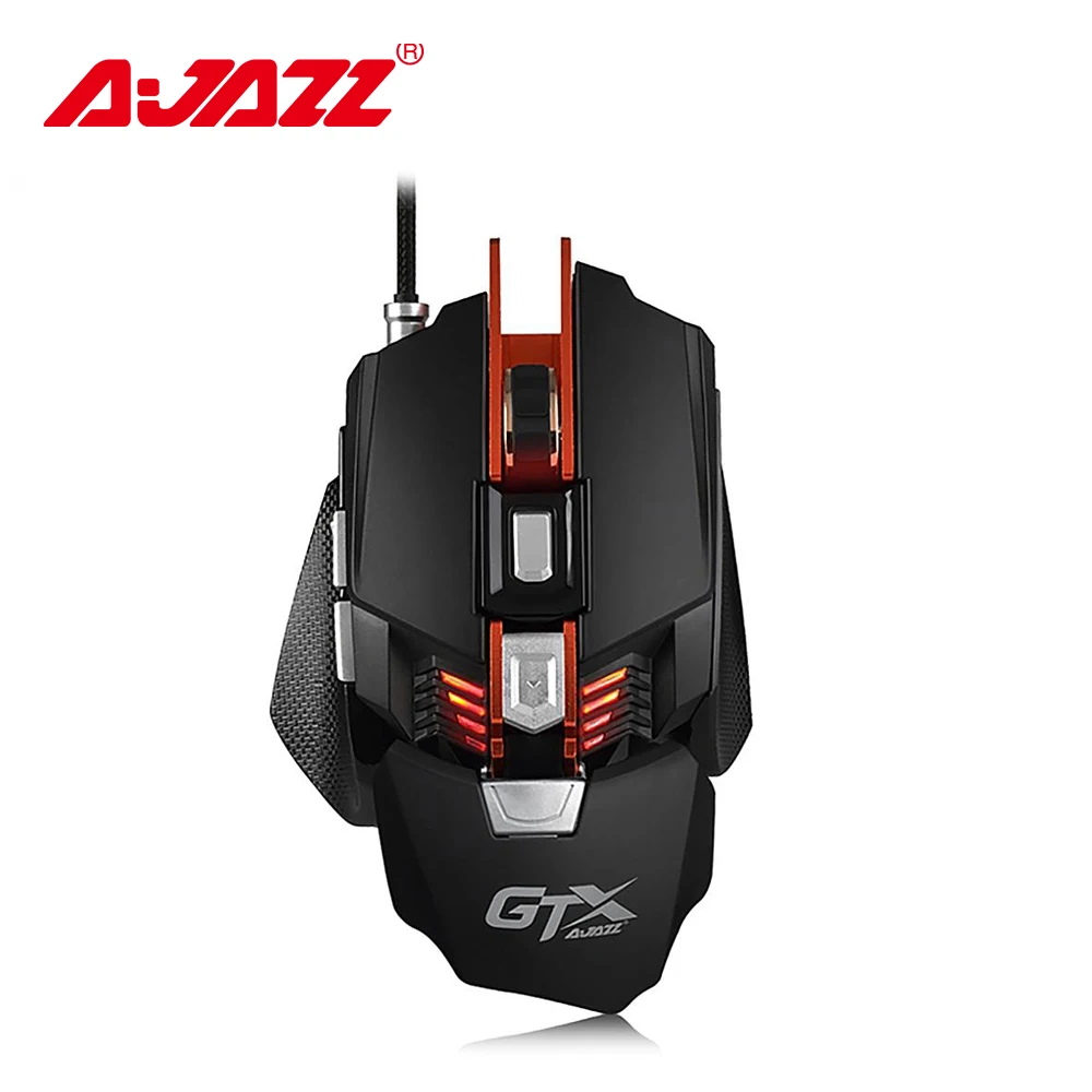 Оригинальная Проводная игровая мышь Ajazz GTX с 7 кнопками эргономичная 4000 dpi